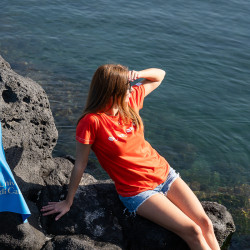 T-Shirt Donna colore arancio