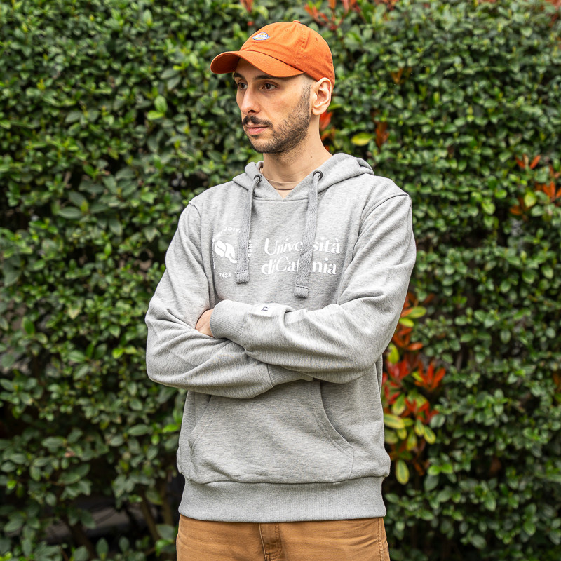 Felpa Cappuccio Uomo colore grigio